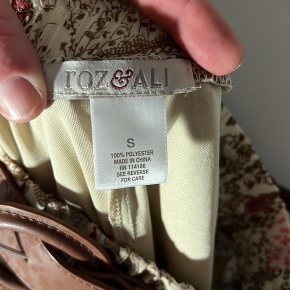 NWT Dress Barn Roz & Ali Maxi Skirt with Belt size Small - Picture 7 of 9